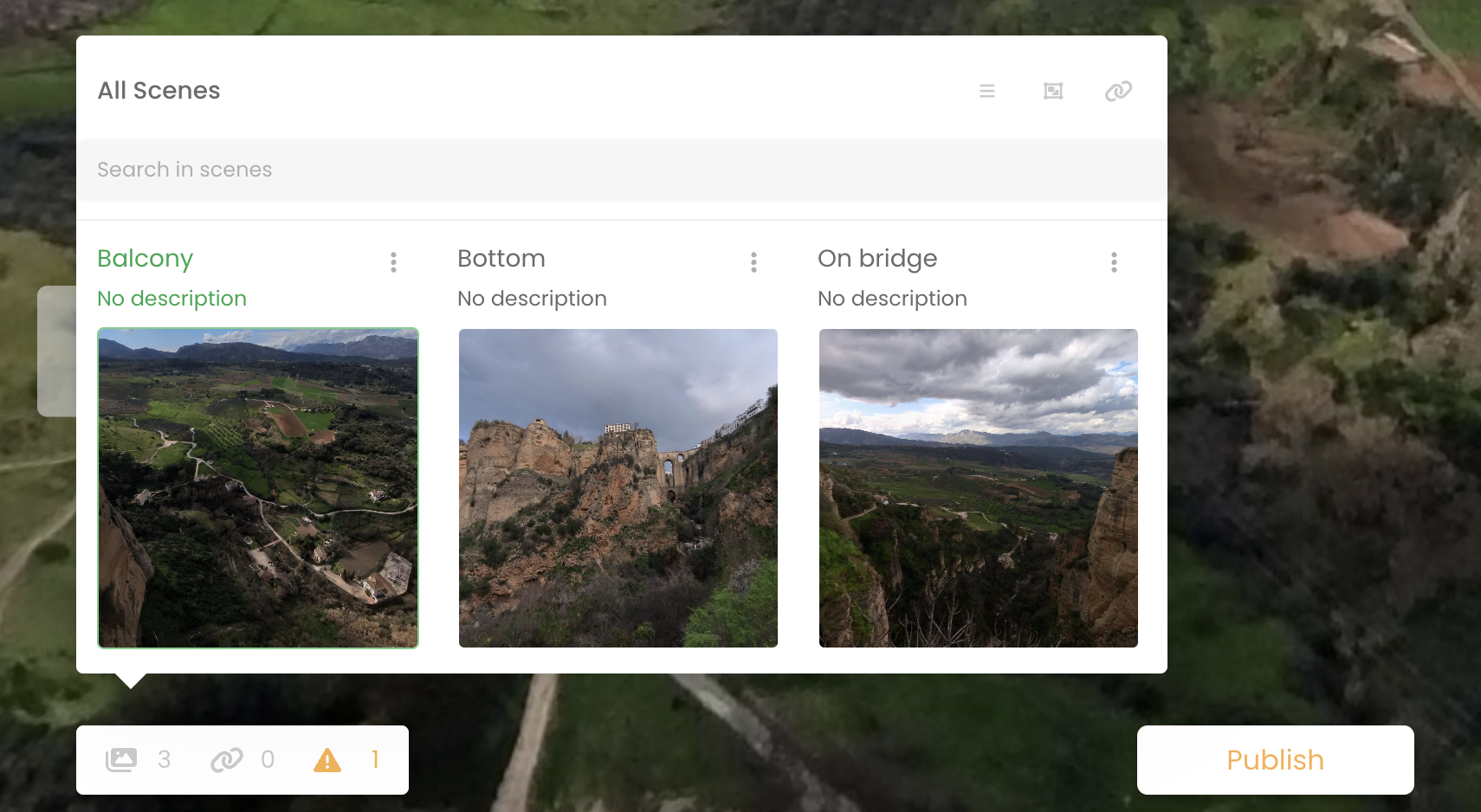 Tours 360° virtual tour